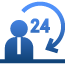 24-hour reception